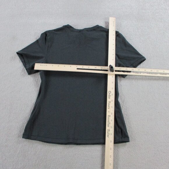 SKIMS Cotton Jersey T Shirt Womens Medium Soot Black NWT Crewneck Casual - Picture 5 of 8